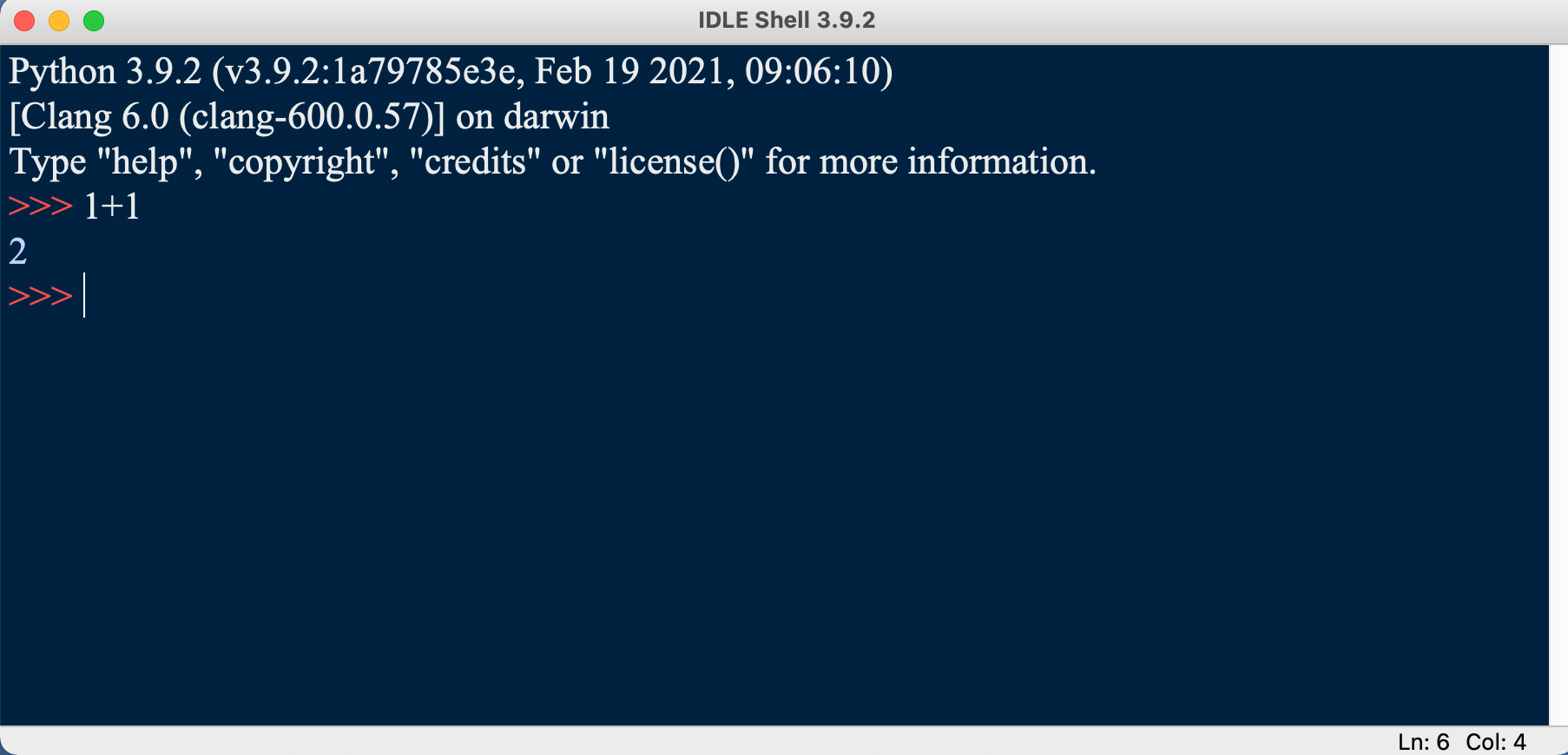 integrated development and learning environment - idle program