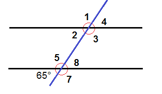 Lines relationship and angles between Justifying Angle
